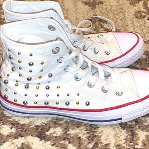 White Hightop Converse Sneakers